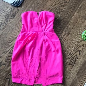 Hot pink cocktail dress